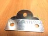 Aluminum base with 2 holes for mounting a solar collector or solar panel on a flat surface (ground, roof) Fixing element