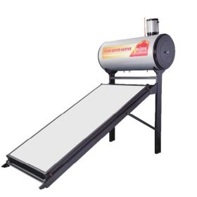   Síkkollektor rendszer nyomásálló 150 l kívül-belül inox tartály, rozsdamentes tartószerkezet