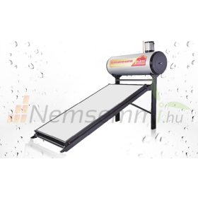   Síkkollektor rendszer nyomásálló 150 l kívül-belül inox tartály, rozsdamentes tartószerkezet