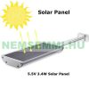 Street Light Outdoor Waterproof Wall Lamp Solar Battery Remote Control 70 LED  