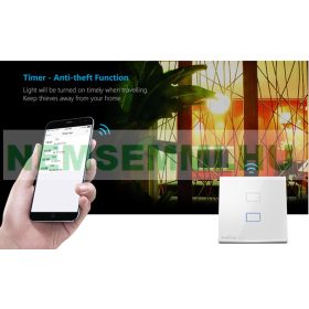 Okos fali villanykapcsoló érintés érzékelős vezérléssel