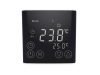 Digital touch screen thermostat for electric floor heating 16A black