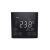 Digitális érintőképernyős termosztát elektromos padlófűtéshez 16A fekete