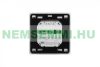Digital touch screen thermostat for electric floor heating 16A black