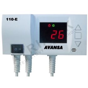   E110 Szivattyú vezérlés hőmérséklet kapcsoló vezérlő 230V 50Hz 