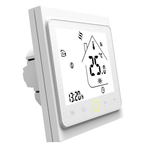 Smart thermostat for electric heating Remotely controlled, timed smart thermostat