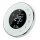 Smart thermostat for electric heating Remotely controlled, timed round white smart thermostat