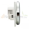 Smart thermostat for electric heating Remotely controlled, timed round white smart thermostat