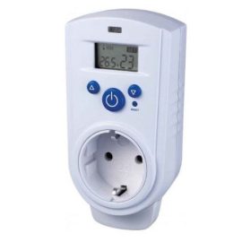   Digitális konnektoros termosztát fűtés és hűtés szabályozás