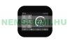 WiFi thermostat with digital LCD display for electric underfloor heating, black