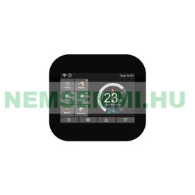   Digitális LCD kijelzős WiFi-es termosztát elektromos padlófűtéshez fekete