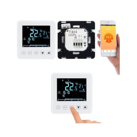   Wi-fi-s termosztát LCD kijelzővel, hangvezérlővel irányítható