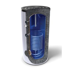   1500 literes TESY 1 hőcserélős álló, indirekt tároló fűtés és napkollektor bojler Használati melegvíz tároló, zománcozott tartály HMV CrystalTech PRO bevonattal, C energiaosztály