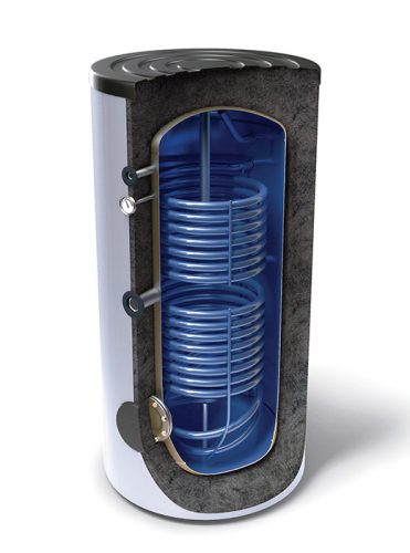 2000 literes TESY 2 hőcserélős álló, indirekt tároló fűtés és napkollektor bojler. Használati melegvíz tároló, zománcozott tartály HMV