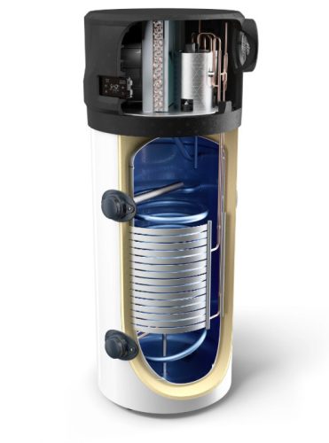 Hőszivattyús bojler AquaThermica Pro 260 literes melegvíz-tároló – extra hőcserélővel, energiatakarékos, csendes működés, R290 hűtőközeggel