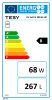 200 liter SunSystem 1 standing DHW storage tank with heat exchanger with extra large heat exchanger for solar collector or heat pump. Domestic hot water tank, glass-ceramic coating