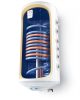 SunSystem 120l MB type indirect WALL storage, RARE 2 HEAT EXCHANGER design, 2 pipe snakes left + 3 kW heating insert. DHW storage, boiler next to solar collector