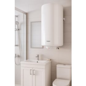 50 literes elektromos Tesy bojler hőcserélő nélküli függőleges villanybojler SimpatEco 50