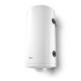   Fűtési - hűtési 100 literes kis kapacitású Tesy puffertartály hőszivattyús rendszerekhez – zománcozatlan kivitel, fali rögzítéssel, B energiaosztály