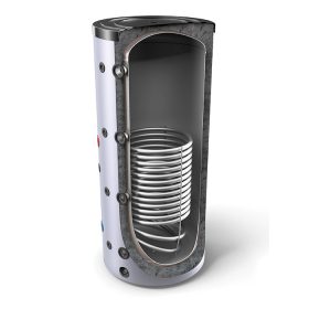   Fűtési 2000 literes Tesy puffer tártály 1 hőcserélővel hőszigetelt melegvíz tárolás céljára ERP C energiaosztály