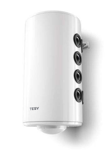 Fűtési - hűtési 50 literes kis kapacitású Tesy puffer tartály hőszivattyús rendszerekhez – zománcozatlan kivitel, fali rögzítéssel, B energiaosztály
