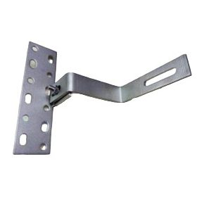   Rozsdamentes tetőkampó napelem napkollektor rögzítő inox Erős profi kivite. Talp 18x5 cm