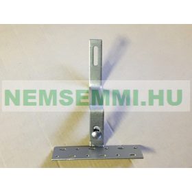   Rozsdamentes tetőkampó napelem napkollektor rögzítő inox Erős profi kivite. Talp 18x5 cm