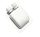 Roof lead-through cable outlet in white, e.g. for solar panel cable 5-9 mm
