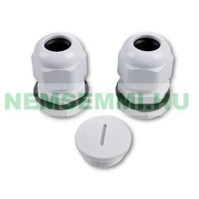   Tetőátvezető kábelkivezetés fehér színben pl. napelem kábel számára 5-9 mm