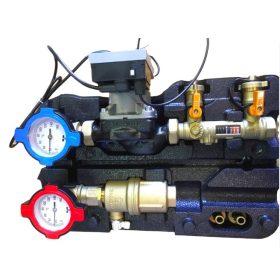 Napkollektor szivattyú állomás 1-10 l/p 2 oldali Wilo keringető szivattyú csoport hőszigetelt