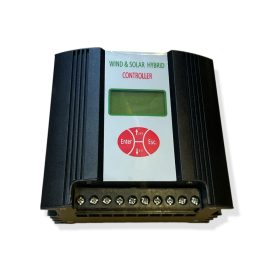   Szélgenerátor töltésvezérlő 500W-os szélkerékhez, 12V-os szigetüzemű rendszerben használható LCD kijelzővel