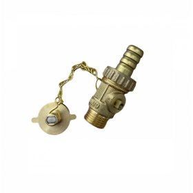 Töltő-ürítő csap 1/2" réz napkollektor és fűtésrendszer feltöltéséhez, ürítéséhez kazántöltő és ürít