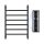 Elektromos törölközőszárító radiátor 6 rudas, falra szerelhető, fekete – LED kijelzővel és időzítővel