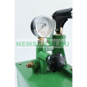   Kézi töltő szivattyú Próbapumpa napkollektor és fűtés pumpa tartállyal Tesztpumpa nyomásmérő órával