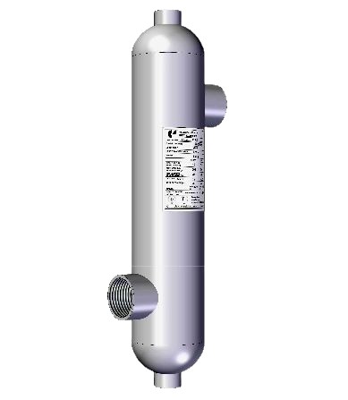Nordic hengeres hőcserélő 45kW, medence fűtére, rozsdamentes acélból, 45m3 medencéig