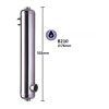Nordic cylindrical heat exchanger 61kW, for swimming pool heating, made of stainless steel, recommended for replacing the Spirec swimming pool heat exchanger for pools up to 70m3