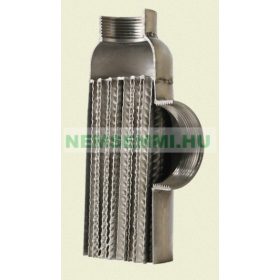 Nordic hengeres hőcserélő 88kW, medence fűtére, rozsdamentes acélból, 90m3 medencéig