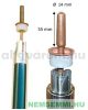 15 db napkollektor vákuumcső 15 db vákuumcsöves Heat Pipe rendszerhez kompletten, Heat-Pipe rézcsővel együtt, 52 mm-es fejjel! 