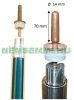 15 db napkollektor vákuumcső 15 db vákuumcsöves Heat Pipe rendszerhez kompletten, Heat-Pipe rézcsővel együtt, 52 mm-es fejjel! 