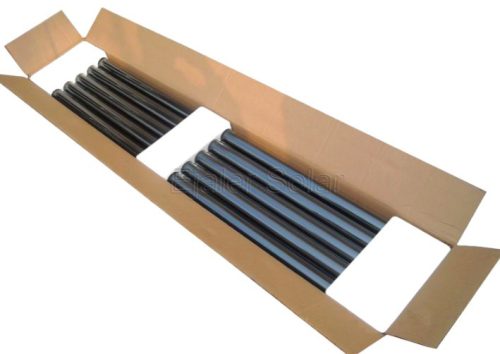 10 solar collector vacuum pipes 58 mm thick, 1800 mm long for Heat Pipe system complete, including Heat-Pipe insert copper pipe! 