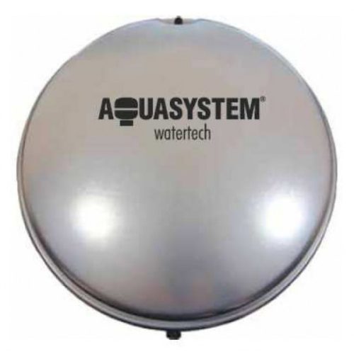 Lapos kivitelű tágulási tartály fűtésrendszerhez 14 liter 387 mm átmérő SBR/BUTYL gumi membránnal ez