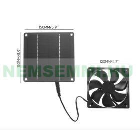   Napelemes ventilátor 15x15 cm napelemes energiatakarékos szellőztető ventilátor 