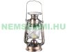 Solar LED storm lamp with dimmable light, high performance 200 lm 3W bronze