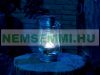 Solar LED storm lamp with dimmable light, high performance 200 lm 3W silver