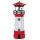 Solar lighthouse with rotating light 30 cm red