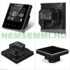 A smart thermostat contact for switching on a Wi-Fi thermostat boiler, black