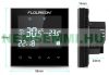A smart thermostat contact for switching on a Wi-Fi thermostat boiler, black