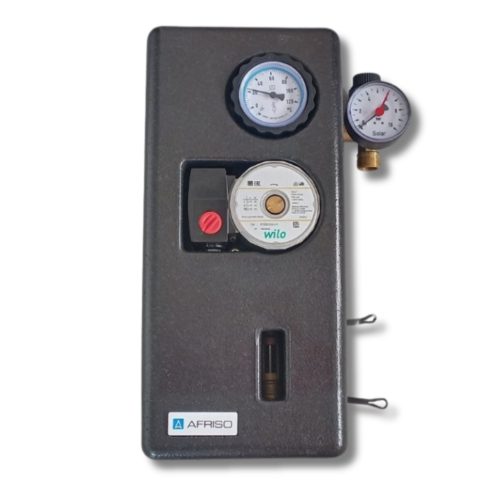 Solar pump station 1-sided 2-12 l/p high-efficiency HYDRA pump group for heat-insulated solar collector system