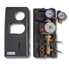   Szolárállomás napkollektor 1 oldali hőszigetelt szivattyú csoport Wilo szivattyúval