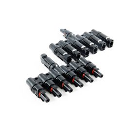   Napelem közösítő csatlakozó 6 napelem 1 közös csatlakozásba MC4 1000V 30A